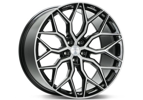 Wheels for Toyota Tundra II - Vossen HF-2 Brushed Gloss Black