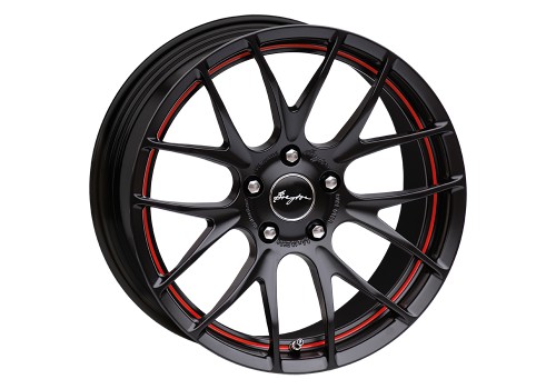  wheels - Breyton Race GTS-R Matt Black/Red Stripe
