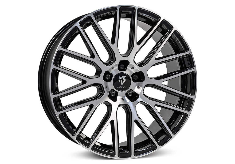 mbDesign KV4 Black Shiny Polish  wheels - PremiumFelgi