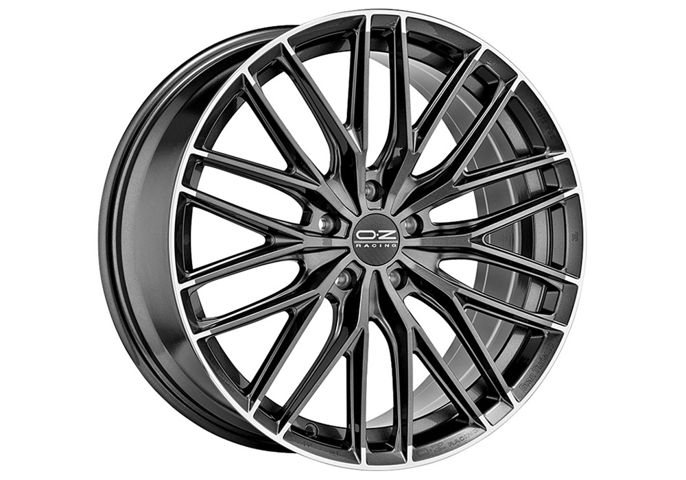 OZ Gran Turismo HLT Star Graphite/Diamond Lip  wheels - PremiumFelgi