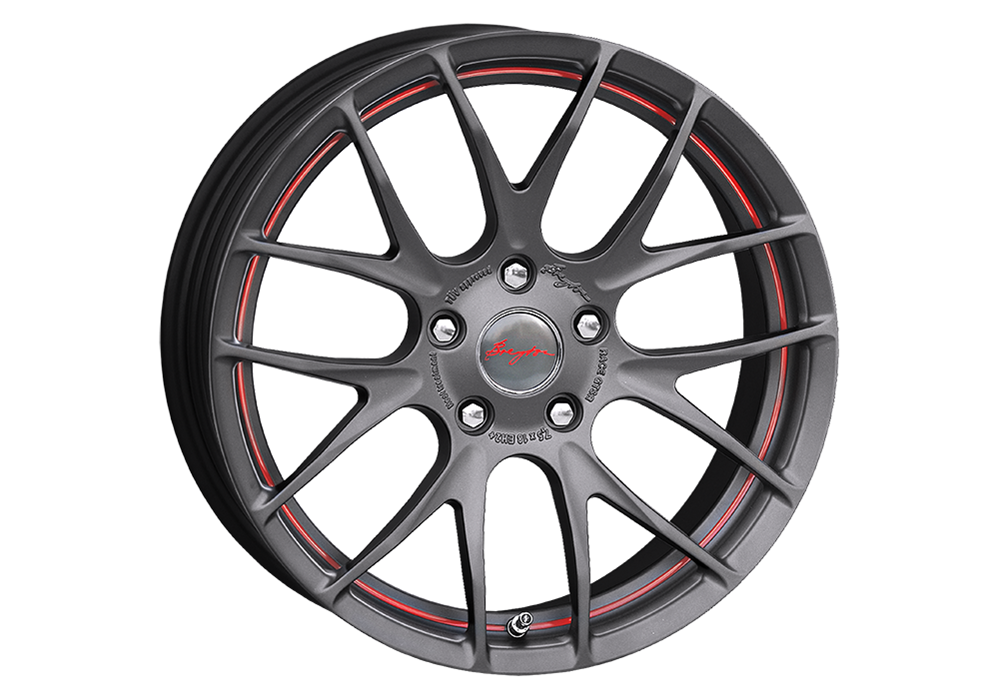 Breyton Race GTS-R Matt Gun/Red Stripe  wheels - PremiumFelgi