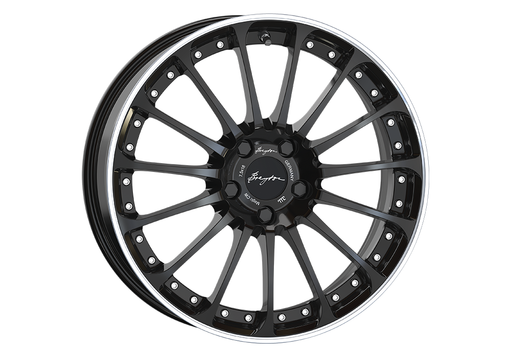 Breyton Magic CW Glossy Black Polished Lip  wheels - PremiumFelgi